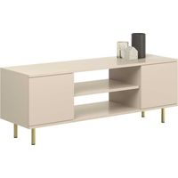 Mueble Focus Cashmere RTV 135 cm - Patas doradas