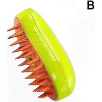 Brosse de massage autonettoyante pour chat avec fonction vapeur, outil de toilettage 3 en 1 pour chats, noir et rouge