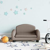 Canapé pour enfants-Sofa pour enfants taupe 50x40x30 cm tissu