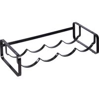 Stackable Wine Rack for Table, Black, 9.5D x 40W x 20H centimetres
