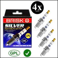 Candele di accensione gas gpl metano 4 lr15ys brisk mitsubishi galant iv (e3a)