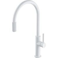 OMNIRES Switch - Miscelatore da lavello con dispositivo di filtraggio, bianco opaco SW9057-FD1WM