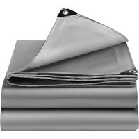 Bâche Imperméable, Bâche de Protection en Polyéthylène, UV Résistant Bache Camion, Pergola, Serre, Baches Imperméables pour Exterieur, Jardin, Tonnelle, Camping, Meubles, Argent-2x3m