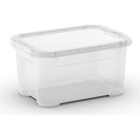 contenitore con coperchio trasparente keter "tbox xxs" in plastica 26x18x14 cm