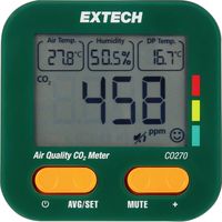 Extech Misuratore qualità dell'aria VOC Temperatura, Umidità dell'aria, CO2, Punto di condensazione