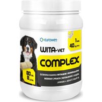 Complément alimentaire pour chiens Eurowet Wita-Vet Complex 8 g, grandes races, 80 unités