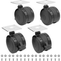 6982769828 Lot de 4 roulettes pivotantes pour barbecue à gaz Weber Spirit série 210 et 310, roulettes verrouillables pour barbecue Weber Spirit