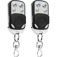 2 x Universal Remote Control Gate 433.92 MHz Fixed Code Beep Gate Universal Wireless Garage Remote Control 4 Keys Copier for Garage Door and Car