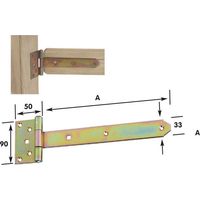 Scharnier 10 Stück für Holz mm.200 Tropenstahl - Salone