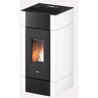 Cadel Stufa a Pellet Ventilata Cristal 9 Grigio Rosso Bianco