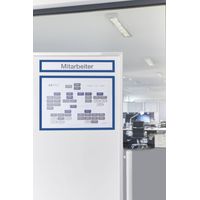 Magnetoplan magnetofix-Magnetrahmen Topsign, 5 Stück, blau, A4 quer/A3 hoch 319 x 52 mm 5 Stk