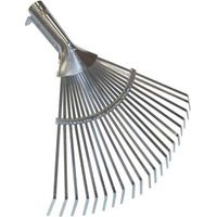SCOPA GIARDINO A VENTAGLIO STARS - ACCIAIO ZINC CM 29/48X43 O.CONICO MM 26- 5 pezzi