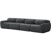 Canapé Cloud Sofa 4 places Plush Gris 378.00 x 104.00 x 73.00 ZIPSOFA Canapé