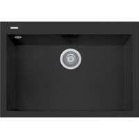 Lavello composito cucina Plados ON7610 una vasca - UG 70 Nero Matt
