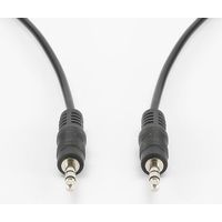 Audio-Kabel Klinke Male/Male 3.5mm - HEDEN - 1.5M - Schwarz - Klinkenstecker Male