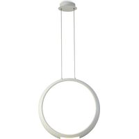 Inspired Mantra - Ring - Plafonnier suspendu 50cm rond, 23W LED, 3000K, 1600lm, blanc, garantie 5 ans