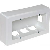 Aufputz-Mechanikkasten für 2 Elemente 165x96x43mm aus weißem ABS SOLERA 92