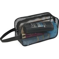 Shower Caddy Bag - Mesh Toiletry Organizer for Bathroom Gym Camping Travel - Portable Quick-Dry Storage Bag for Bath Products - 1 Piece