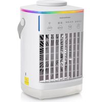 Aircooler - Evaporative Cooler - USB Powered - 4 Wind Speeds - 2 Mist Levels - 700 Ml Tank - Timer - Portable For Home Office Travel - White
