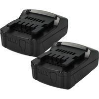 vhbw 2x Batterie compatible avec Metabo KHA 36-18 LTX 32 KNS 18 LTX 150 outil électrique (1500 mAh, Li-ion, 18 V)
