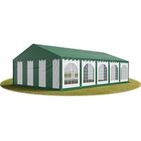 5x10 mTendone per feste PREMIUM PVC verde 100% impermeabile Gazebo da giardino Tendone da esterno Tenda party