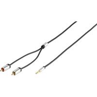 Vivanco 41202 cavo audio 1,2 m 2 x RCA 3.5mm Nero
