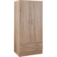 ARMADIO DUE ANTE LINEA 'ESPRESSO' cm. 46 x 82 x h.184 - bianco