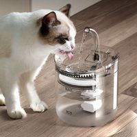 Fuente de agua automática para gatos, cachorros y otras mascotas de 2 l con 2 modos