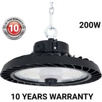 Barcelona Led – Suspension LED industrielle 200W – Efficacité 170lm/W – CCT 4000K/6000K – IP65 pour environnements exigeants