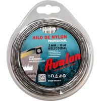 Avalon - Filo elicoidale in Nylon Universale per decespugliatore e Tosaerba (2 mm x 15 m)