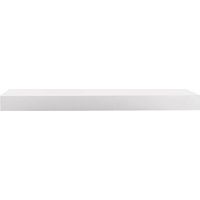 WOLTU Mensola da Muro Scaffale Sospeso a Parete Libreria Piccola Legno e Metallo Bianca 40 cm