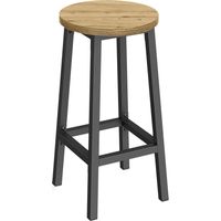 Barhocker - handgefertigt / schwarze Beine - LBC328B88