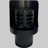 TERMINALE ORIZZONTALE A GRIGLIA INOX VERNICIATO - DM 100 M.