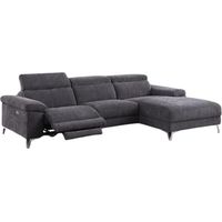 Canapé d'angle droit relax électrique D3133