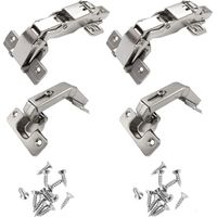Lot de 4 135 Degré Charnière de Porte Pliante dAngle pour Placard Cuisine Armoire Meuble Porte à Angle Combiné