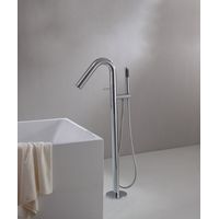 Modern Freestanding Bath Mixer - Chrome