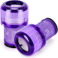 Lot de 2 filtres HEPA pour aspirateur sans fil Dyson v12 Detect Slim Absolute Extra Fluffy Total Clean Motorhead Complete