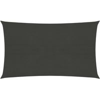 Voile d'ombrage 160 g/m² 6 x 8 m pehd anthracite