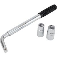 SS5324 Auto-Rad-Steckschlüssel – ausziehbarer Griff – Steckschlüsselgrößen: 17 mm, 19 mm, 21 mm, 23 mm – passend für alle Standardfahrzeuge FLITI