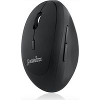 Perixx PERIMICE 719L kabellose Maus, optisch, vertikal, ohne Klick, schwarz, leise, für Linkshänder