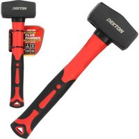Dekton Club Lump Stoning Hammer Hardened Steel Head Fibreglass Handle 1Kg