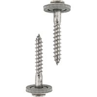 HELPMATE Viti Spengler 4,5 x 45 mm, 150 pezzi, DIN 7995, in acciaio inox A2, PZ2, DIN 7995, testa cilindrica, con disco e EPDM Di, argento, 4,5 x 45 mm