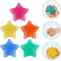 Hand Exercise Eggs Star Sensory Ball 5pcs For And Grip Strengthening Wrist Strength Trainer Equipment For Kids Adults Women And Men For Arthritis-Crezuo