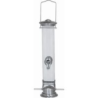 Vogelfuttersäule Aluminium Line für Mischfutter, 39 cm