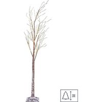 Schneebedeckter Weihnachtsbaum 150 cm mit LED-Lichtern