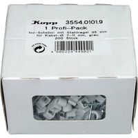 Kopp 355401019 Cavalier 355401019 Plage de Ø du faisceau 7 à 11 mm gris 200 pc(s)