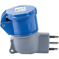 ADATTATORE 16A-PRESA BLU 7300 VB - 2P+T 16A IP44- 2 pezzi
