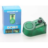 Alarme solaire extérieure à ultrasons avec détecteur de mouvement, 4 modes pour cour, jardin, ferme