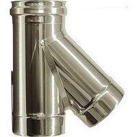 Cheminee Raccord T 135° conduit de cheminee DN 250 tube en acier inoxydable 316