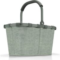 reisenthel Cesta de Compras sólida con Mucho Espacio de Almacenamiento y práctico Bolsillo Interior, diseño Elegante e Impermeable, Frame Twist Sage